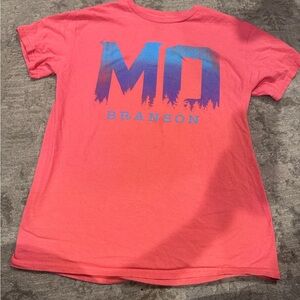 Gildan Pink and Blue Graphic Tee